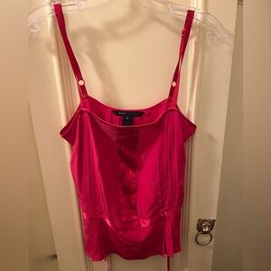 Marc Jacobs Vibrant Red Silk Sleeveless Top